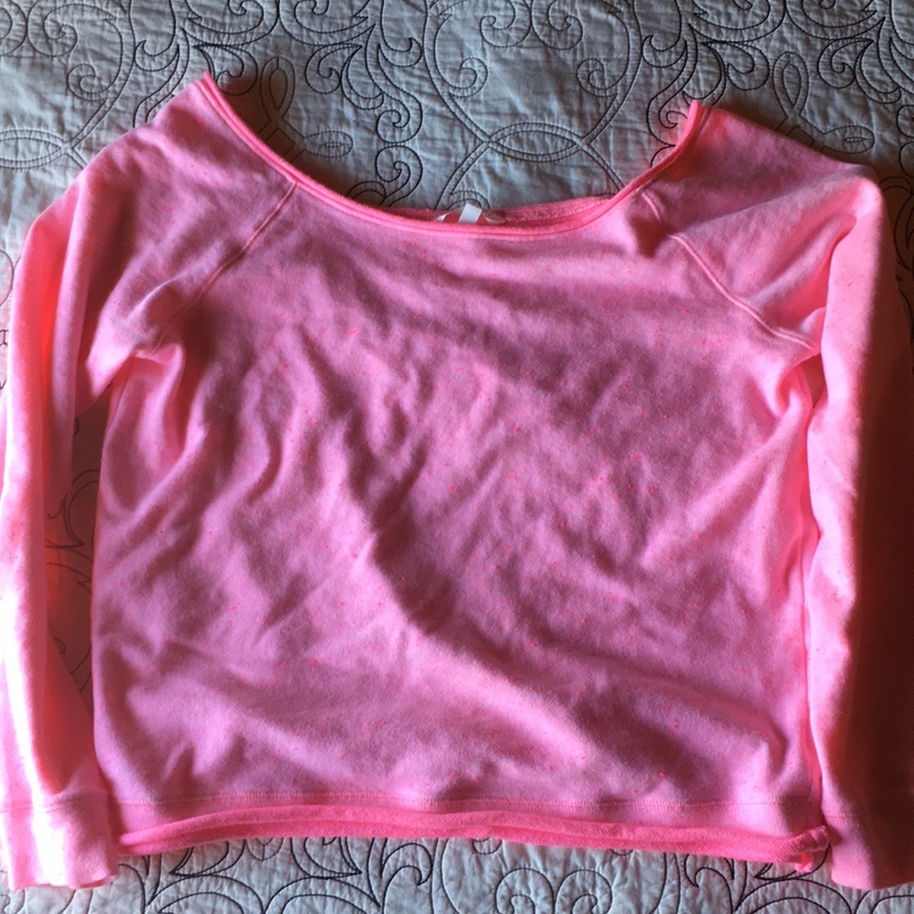 Hot pink Off the shoulder sweater